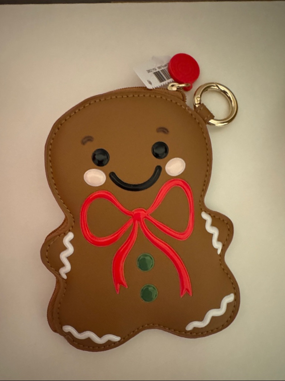 Bath and Body Works Gingerbread Cookie Keychain Coin Purse